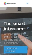 How butterflymx.com looks like on a mobile device such as an iPhone.