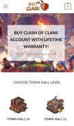 How buy-clash.com looks like on a mobile device such as an iPhone.