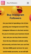 How buy-followers.shop looks like on a mobile device such as an iPhone.