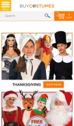 How buycostumes.com looks like on a mobile device such as an iPhone.