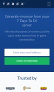 How buycraft.net looks like on a mobile device such as an iPhone.