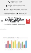 How buyforexeaonline.com looks like on a mobile device such as an iPhone.