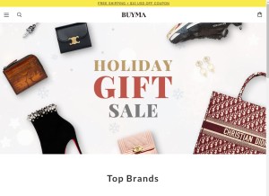 How buyma.us looks like on a tablet such as an iPad.