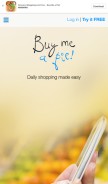 How buymeapie.com looks like on a mobile device such as an iPhone.