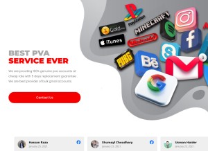 How buypva.net looks like on a tablet such as an iPad.