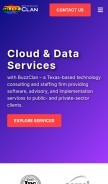 How buzzclan.com looks like on a mobile device such as an iPhone.