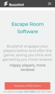 How buzzshot.co looks like on a mobile device such as an iPhone.