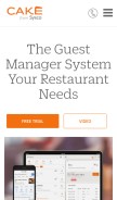 How buzztable.com looks like on a mobile device such as an iPhone.
