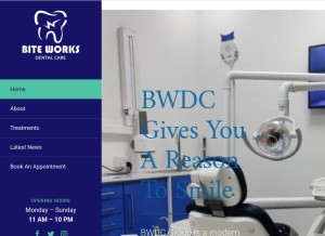 How bwdc.com.pk looks like on a tablet such as an iPad.