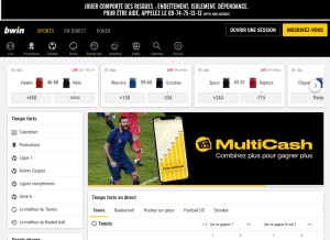 How bwin.es looks like on a tablet such as an iPad.