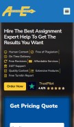 How byassignmentexpert.com looks like on a mobile device such as an iPhone.