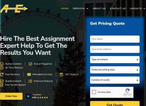 How byassignmentexpert.com looks like on a tablet such as an iPad.