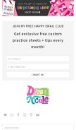 How bydawnnicole.com looks like on a mobile device such as an iPhone.