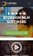 How bydesign.com looks like on a mobile device such as an iPhone.