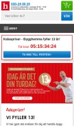 How bygghemma.se looks like on a mobile device such as an iPhone.