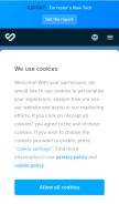 How bynder.com looks like on a mobile device such as an iPhone.