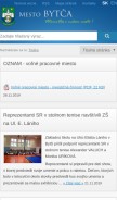 How bytca.sk looks like on a mobile device such as an iPhone.