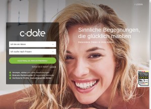 How c-date.de looks like on a tablet such as an iPad.