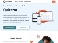 Desktop screenshot for quizerra.com
