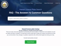 Desktop screenshot for hawaiilicenseplate.com