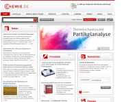 Desktop screenshot for chemie.de