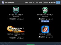 Desktop screenshot for soccermanager.com