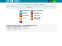 Desktop screenshot for youlikehits.com