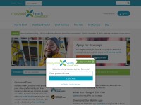 Desktop screenshot for marylandhealthconnection.gov