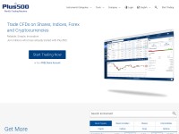 Desktop screenshot for plus500.com