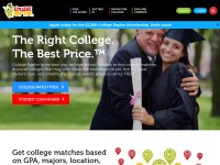 Desktop screenshot for collegeraptor.com