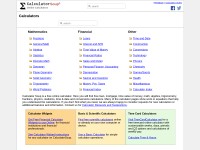 Desktop screenshot for calculatorsoup.com