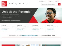 Desktop screenshot for mheducation.com