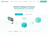 Desktop screenshot for recombee.com