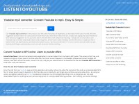 Desktop screenshot for listentoyoutube.online