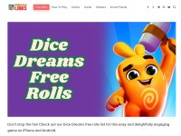 Desktop screenshot for dicedreamsrollsfree.com