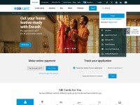 Desktop screenshot for sbicard.com