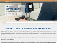 Desktop screenshot for pce-instruments.com