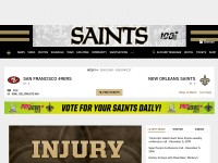 Desktop screenshot for neworleanssaints.com
