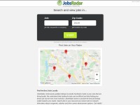 Desktop screenshot for jobsradar.com