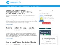 Desktop screenshot for pyimagesearch.com