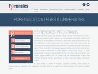 Desktop screenshot for forensicscolleges.com