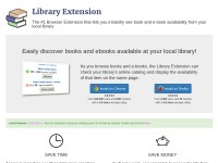 Desktop screenshot for libraryextension.com