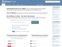Desktop screenshot for driverguide.com