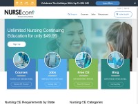 Desktop screenshot for nurse.com
