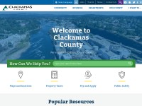 Desktop screenshot for clackamas.us