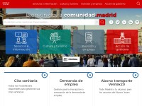 Desktop screenshot for comunidad.madrid