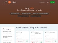 Desktop screenshot for listinindia.com