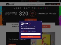 Desktop screenshot for yaymaker.com