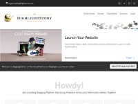 Desktop screenshot for highlightstory.com