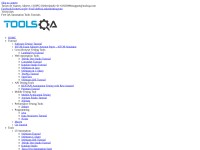 Desktop screenshot for toolsqa.com